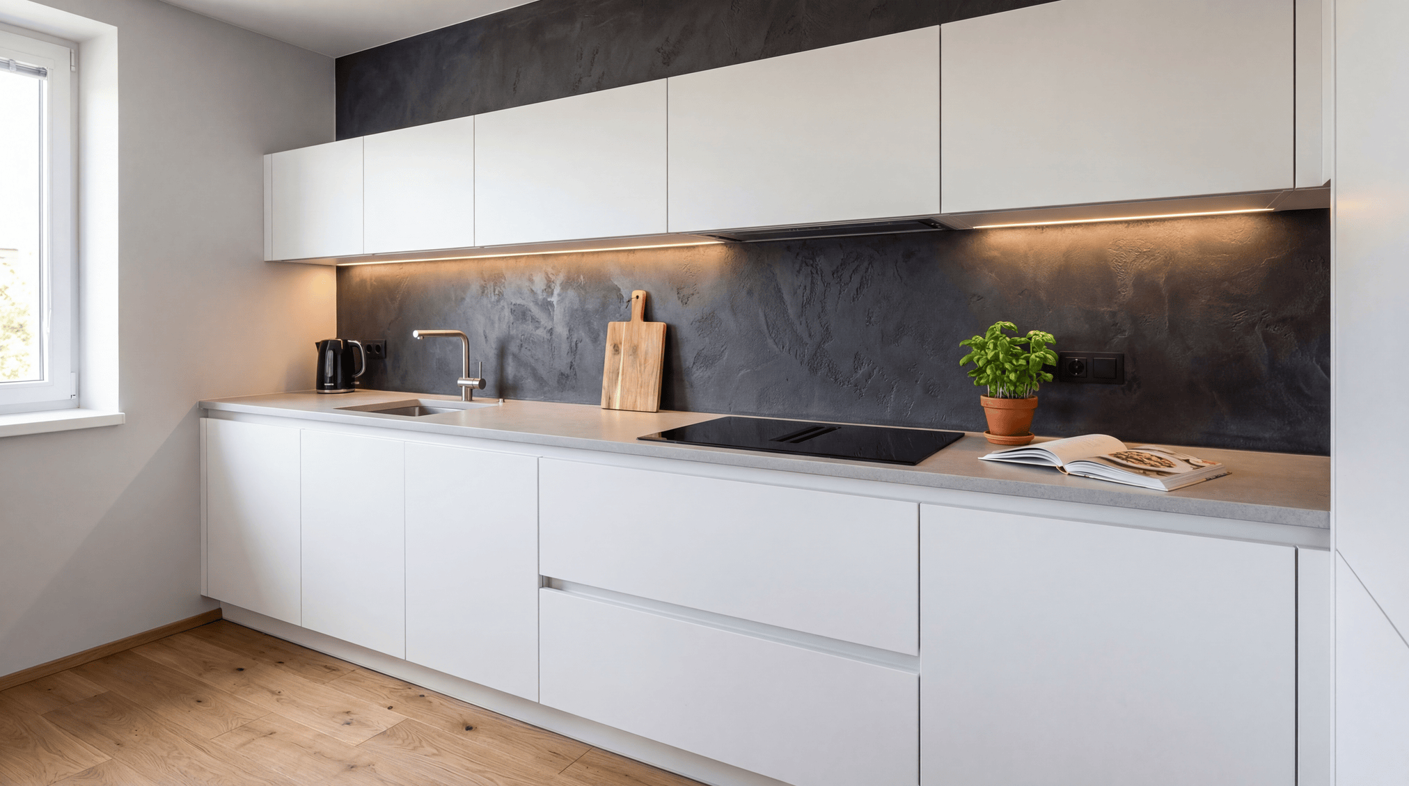 Betónová stierka do kuchyne